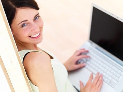 happy online shopper